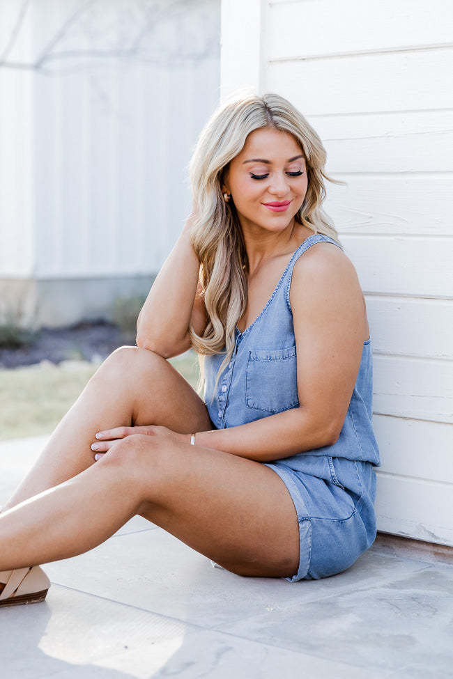 Casual Loose Sleeveless Distressed Denim Jumpsuit